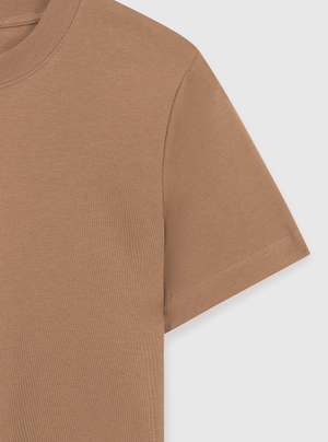 Brown|Good Earth Cotton® Box Cut Tee – Sustainable Cotton T-shirt|Brown