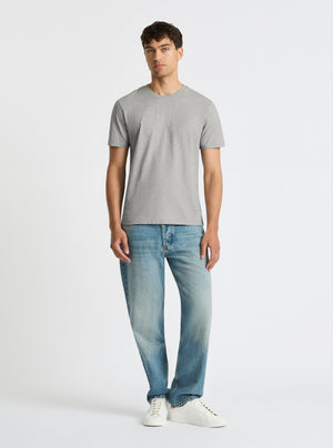 Grey Marl|Good Earth Cotton® Classic Tee – Sustainable Cotton T-shirts|Evans is 6’2” and wearing a size M