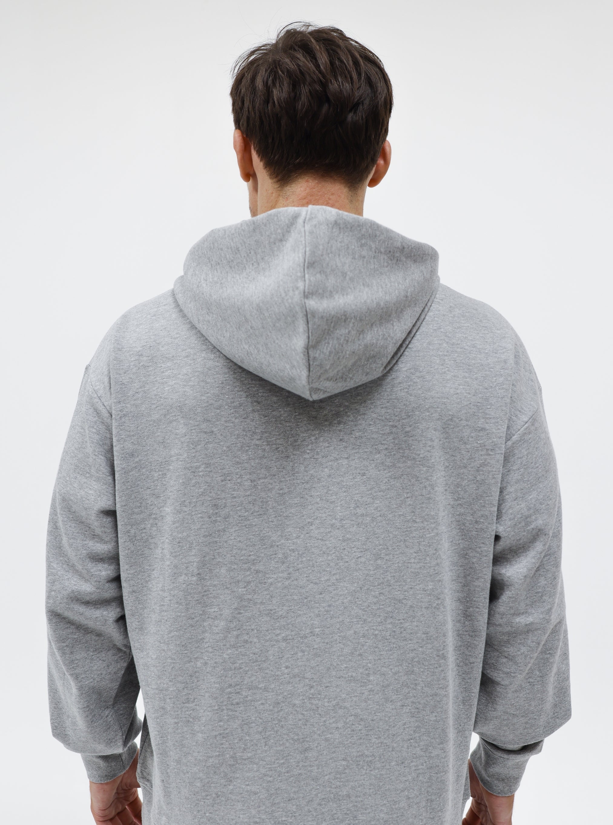 Grey Marl|Dylan is 5’11” and wearing a size L