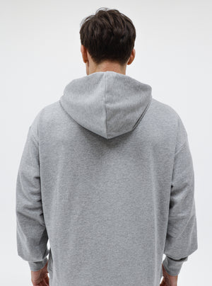 Grey Marl|Dylan is 5’11” and wearing a size L