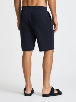 Navy|Good Earth Cotton® Shorts – Sustainable Cotton Shorts|Jack is 6’2” and wearing a size L